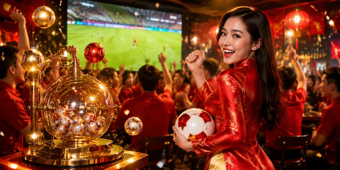 Phụ nữ Hà Nội mặc áo dài tham gia xổ số và trò chơi trực tuyến